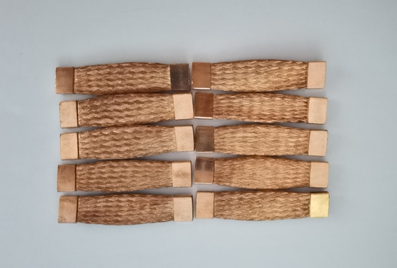 Connettore in rame flessibile intrecciato Barra collettrice in rame personalizzata CE ISO CCC