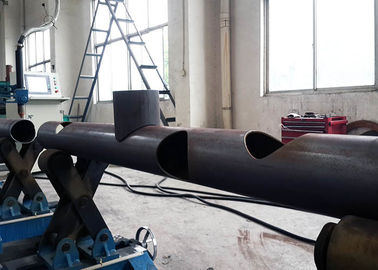 Diametro su misura del tubo di tensione 200-1400mm della tagliatrice della metropolitana del plasma della fiamma CNC4