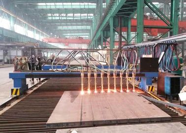 Il tipo fiamma del cavalletto di CNC della striscia e tagliatrice del plasma per la H irradia la linea di produzione dimensione tagliente di 3200X10000mm