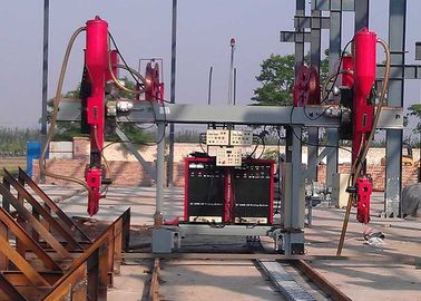 Linea di saldatura sommersa del fascio di H, doppio tipo tagliatrice della barca del sistema di azionamento del gas
